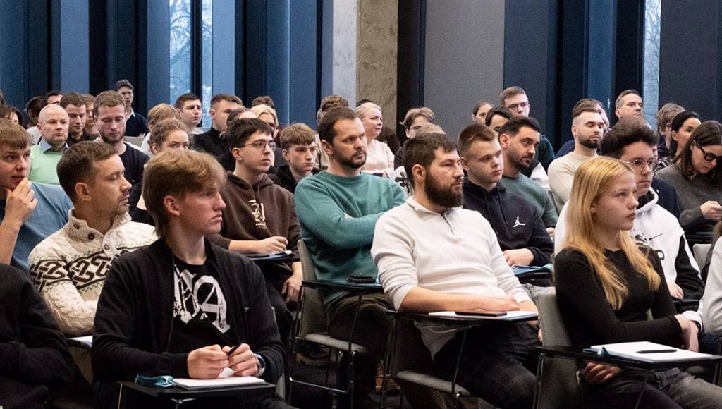People participating in the Open Door Day at BAA Training Lithuania.